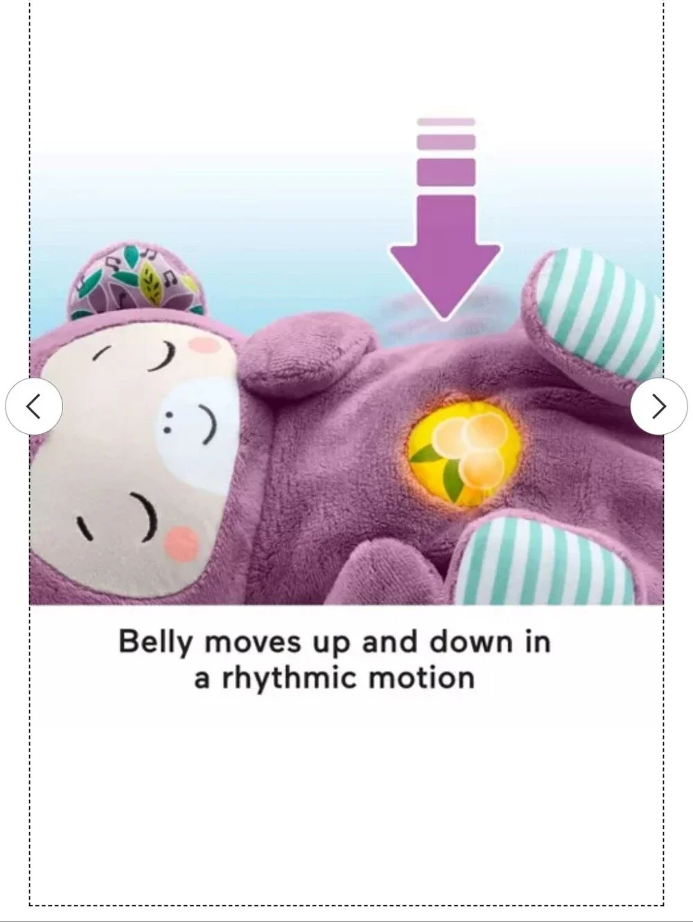Fisher-Price Soothe ‘n Snuggle Purple Monkey Baby Crib Toy & Sound Machine